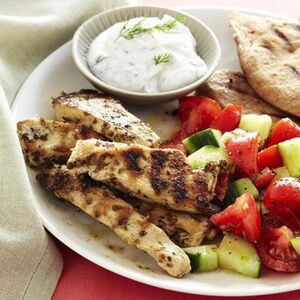 Pita Au Poulet Grec