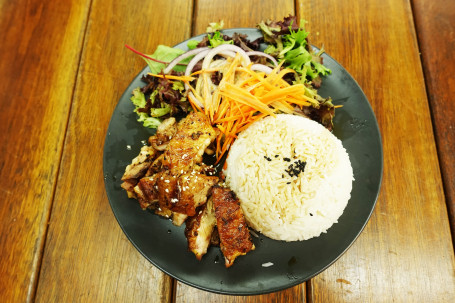 Charcoal Grilled Chicken Rice