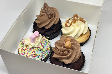 Box of 4 Mixed Cupcakes