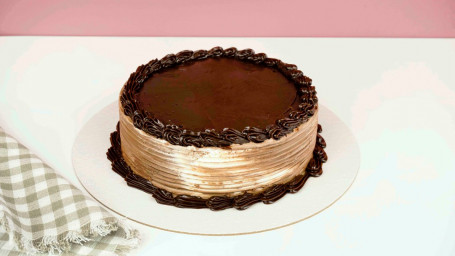 (6-8 servings) Round all ice cream cake topped with fudge.