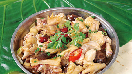 Chicken With Dried Mushrooms
