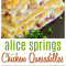 Quesadillas Au Poulet Alice Springs