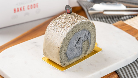 Black Sesame Chiffon Roll Cake (7