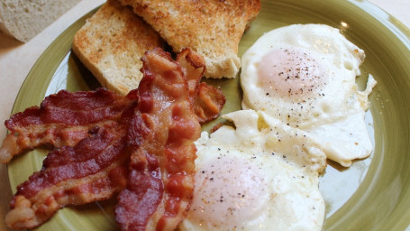 2 Egg Platter, With Meat Toast