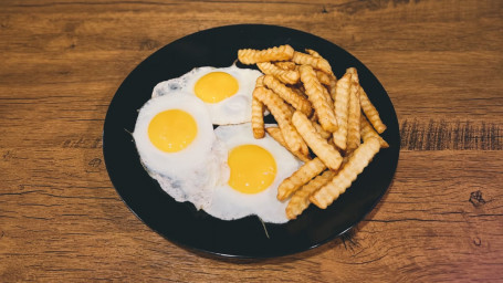 3 Eggs Any Style With French Fries Platter
