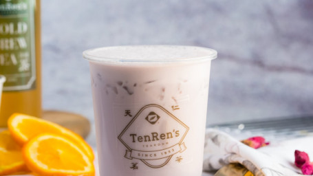 Taro Coconut Milk Black Tea/Zǐ Yù Yē Zi Nǎi Chá
