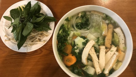 701. Vegetarian Rice Noodle Soup With Tofu Vegetables (Phở Chay)