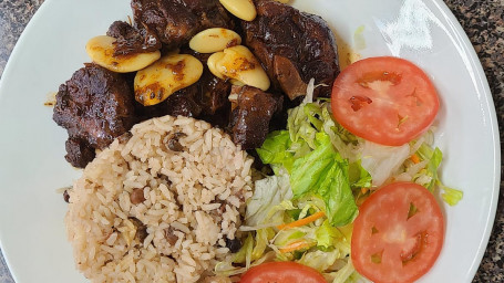 Brown Stew Cow Foot With Butter Beans