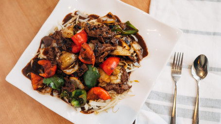 406. Fried Rice Noodle With Beef Black Bean Sauce