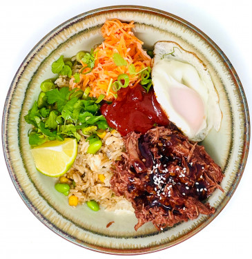 Garlic Ginger Pork Bibimbap