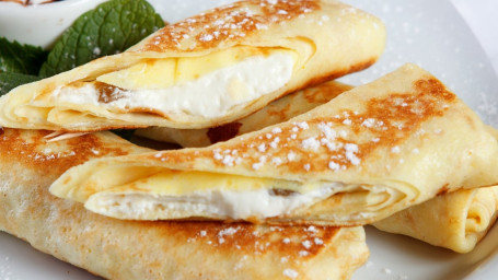 Stuffed Crepe With Cottage Cheese (1 Pc) Two Toppings