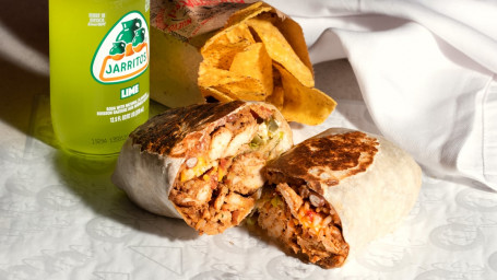 Mild Chicken Burrito Combo (Halal)