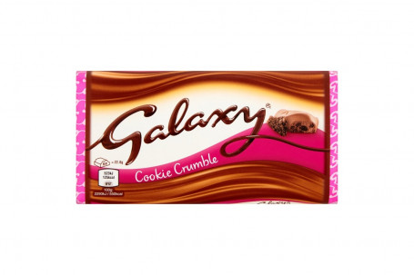 Galaxy Reg; Cookie Crumble Chocolate Price Marked Block 114G