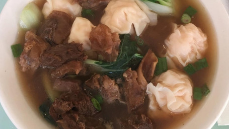 169. Beef Stew And Wonton Noodle In Soup