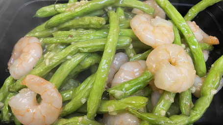 21A. Pan Fried String Beans With Prawns