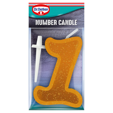 Dr. Oetker Number 1 Candle