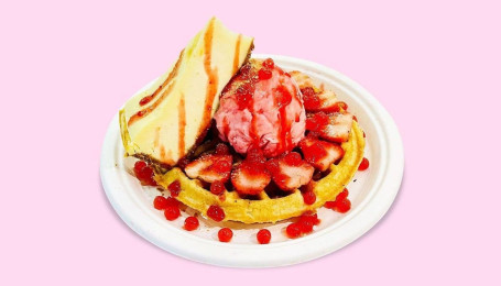 Strawberry Cheesecake Signature Waffle