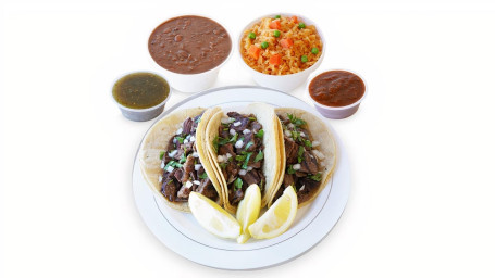 3 Taco Platter (Platillo 3 Tacos)
