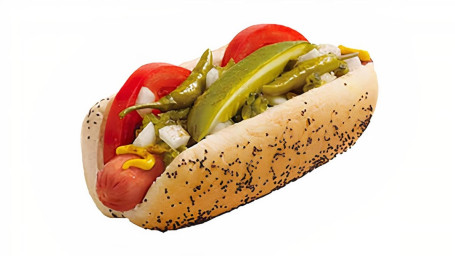 6 Premium Beef Hot Dogs: Chicago Dog