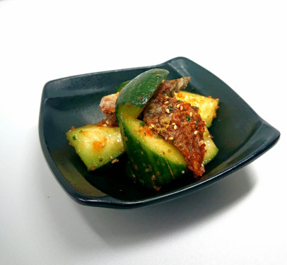 Cucumber Salmon Skin Kimchi