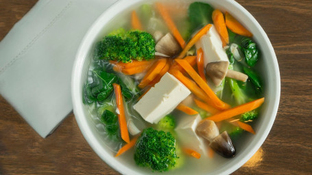 23. Mixed Vegetables Noodle Soup With Vegetarian Broth
