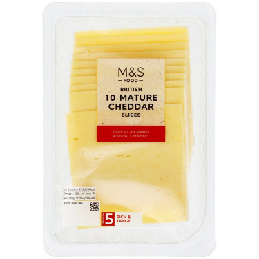 M S Food Mature Cheddar Slices