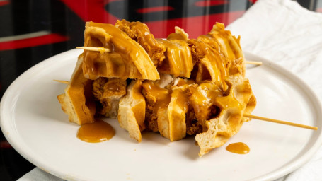 Chicken N' Waffle On A Stick
