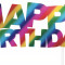 Happy Birthday Rainbow Topper