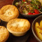 4 Classic Beef Pies Veg Option With Rosemary Roasted Potatoes
