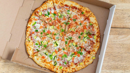 14 Large Cheese Sauce Pizza With 7 Toppings