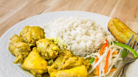 9. Ackee Saltfish Curry Chicken