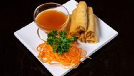 19. Vegetable Spring Rolls 6 Pieces