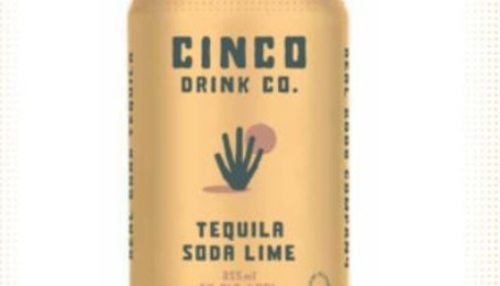 Cinco Drink co. Tequila Soda Lime, 355ml Can Cocktail (5% ABV)