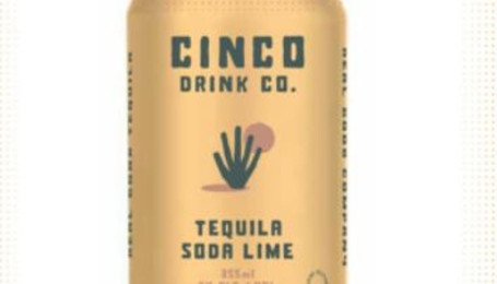 Cinco Drink Co. Tequila Soda Lime, 355Ml Can Cocktail (5% Abv)