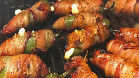 Smoked Bacon Wrapped Jalapeno Poppers