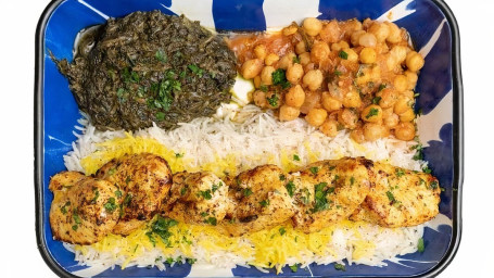 1. Chicken Kabob Platter