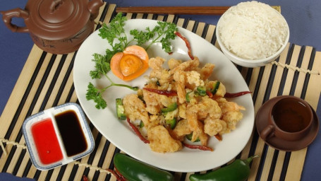 24. Prawns With Salt Pepper Jiāo Yán Xiā