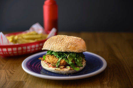 Mock Chicken Burger