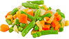 Mélange de carottes de brocoli, de cauliflower et de fleurs