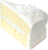 Mélange de gâteaux blancs